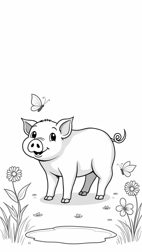 piglet coloring page